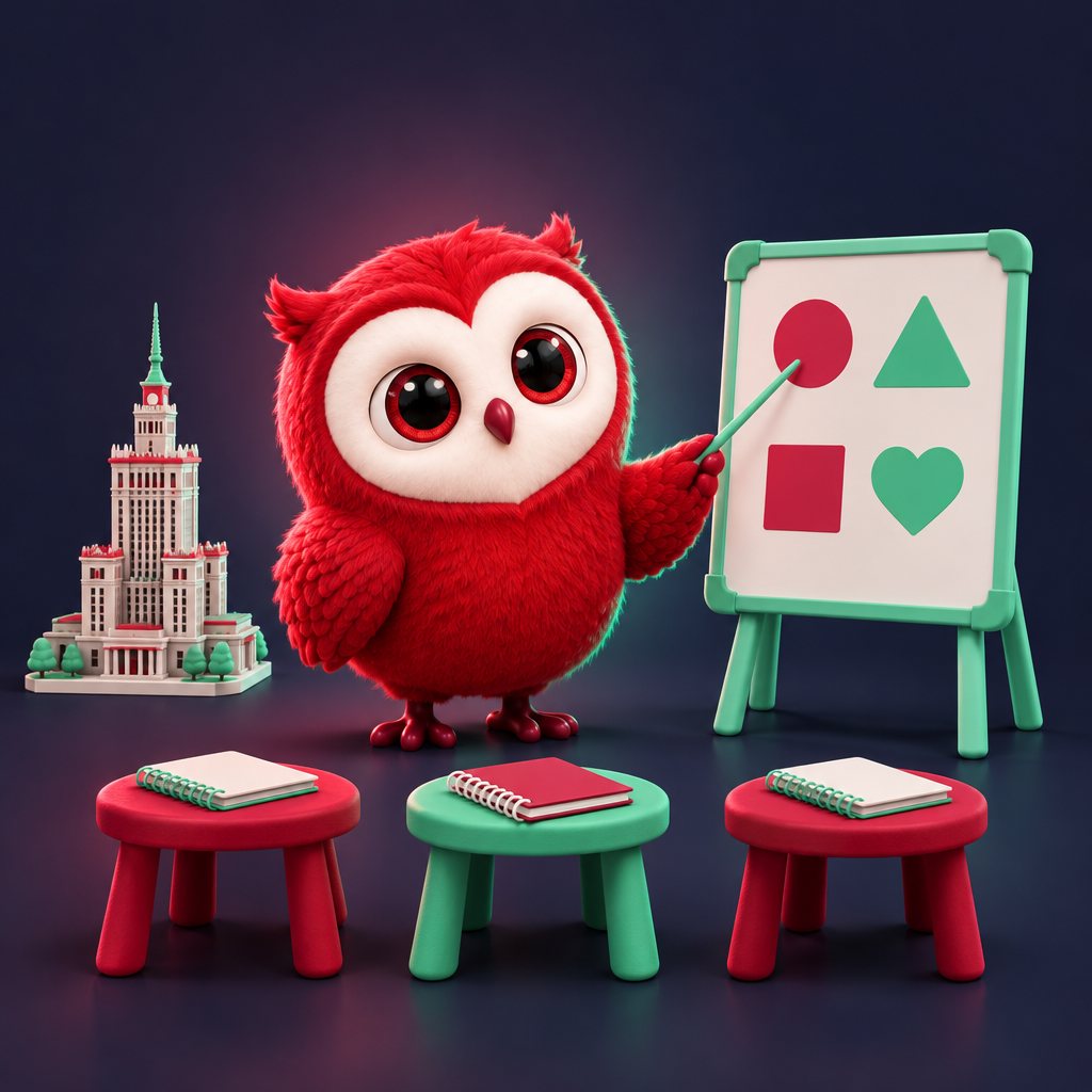 Erasmus+ KA1 Host in Warsaw — illustration by Team Knocknock