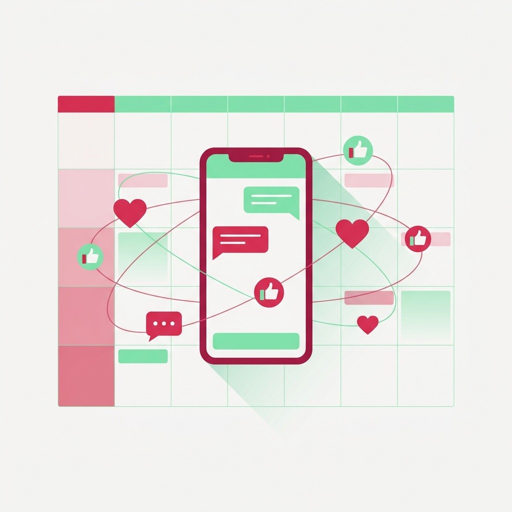 Social Media Management — illustration by Team Knocknock