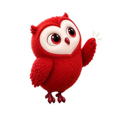 Knocky, the Team Knocknock owl, knocking