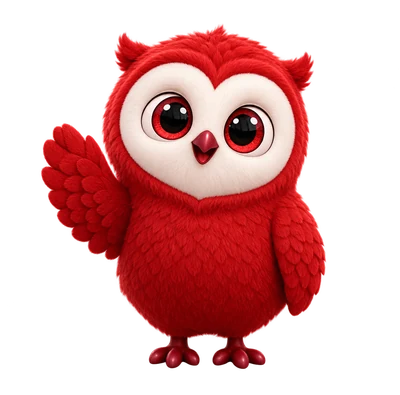 Knocky, the Team Knocknock owl, waving