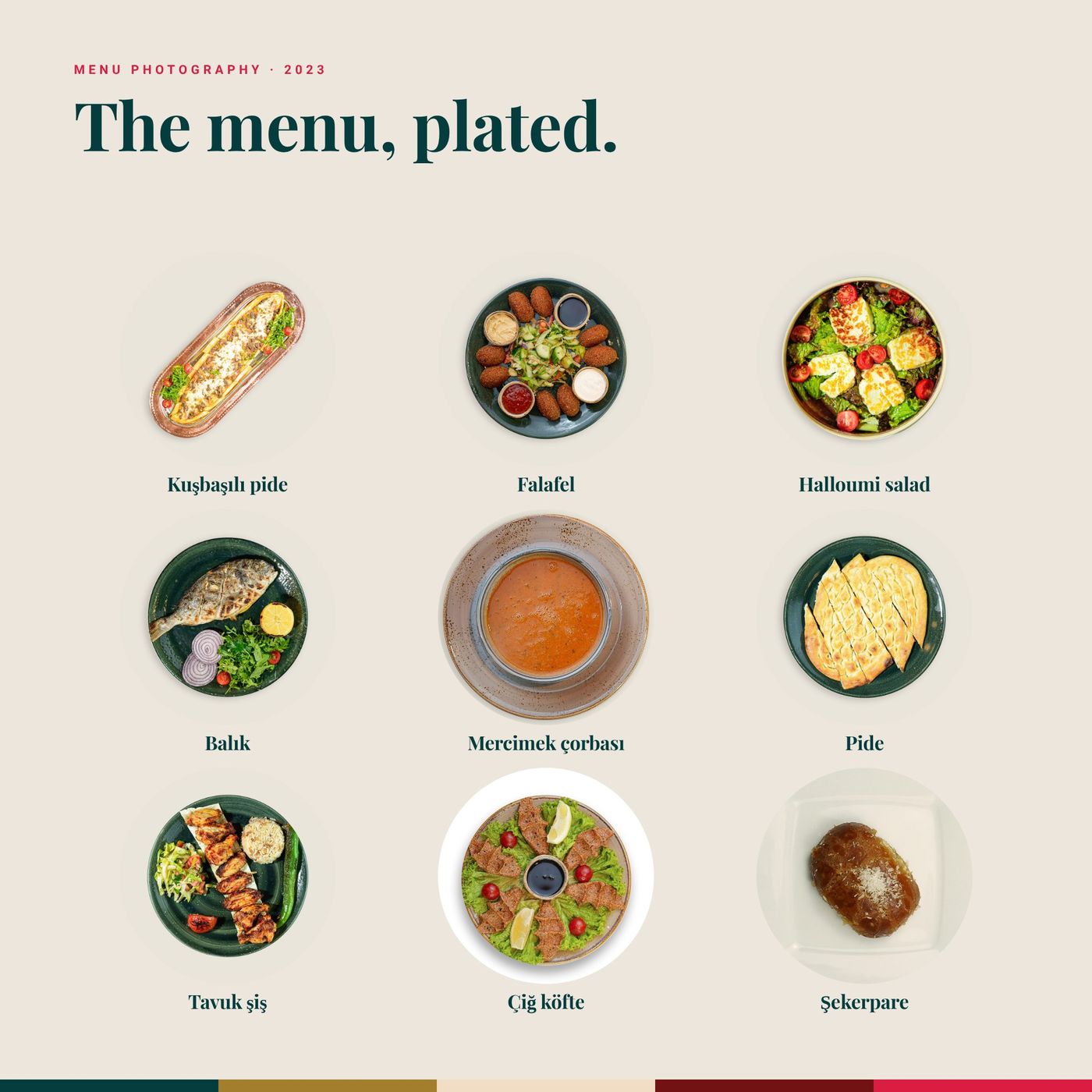 Menu na talerzu