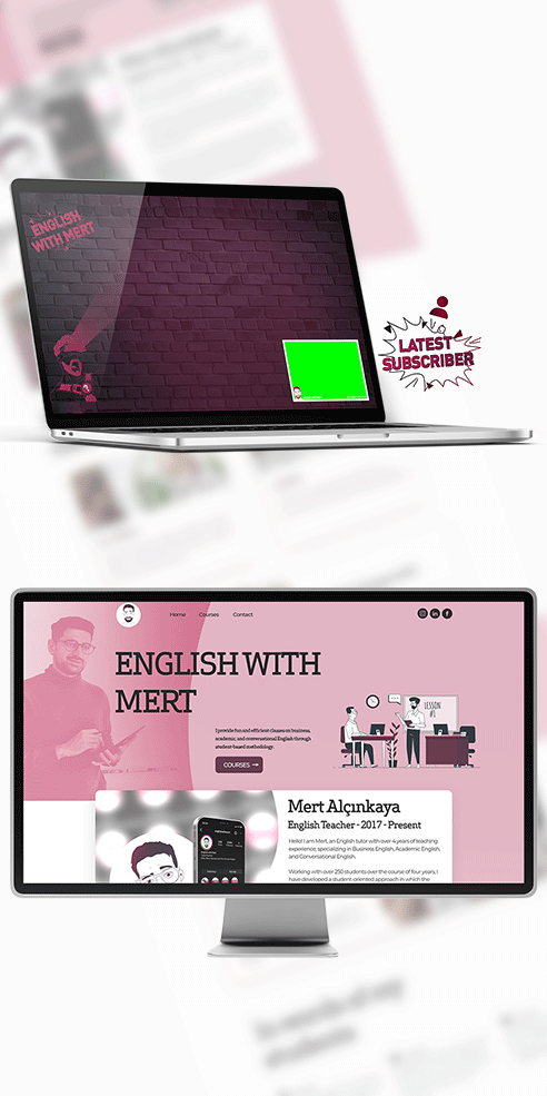 EnglishWithMert-Web Design